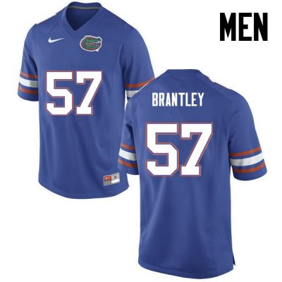 Men's Florida Gators #57 Caleb Brantley NCAA Nike Blue Authentic Stitched College Football Jersey DRZ4862CW